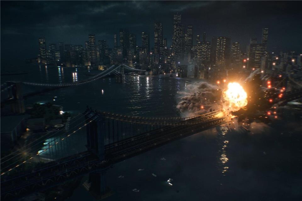 Explosives Teamplay: „Battlefield 6“ Manhattan Bridge getroffen: Szene aus „Battlefield 6“.Electronic Arts/dpa-tmn