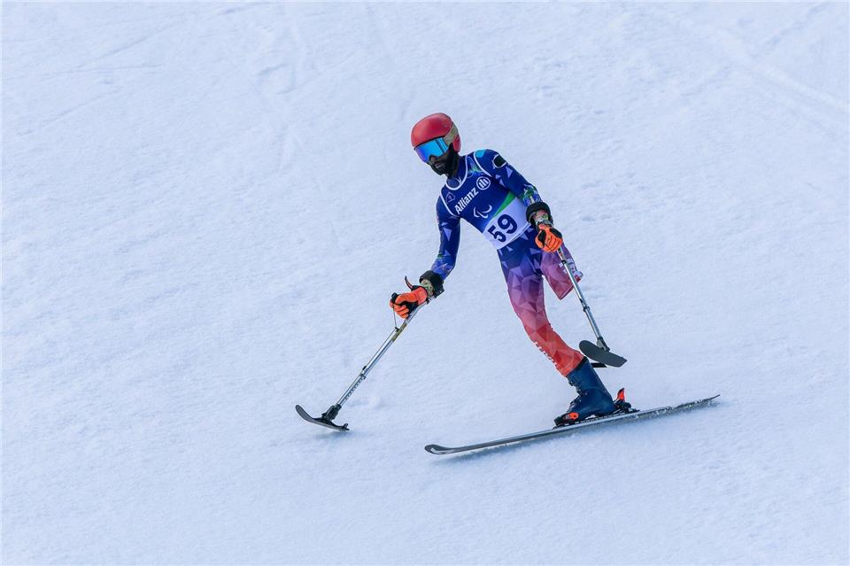 Mann mit Botschaft: Ralf Etienne aus Haiti.Philipp von Ditfurth/dpa