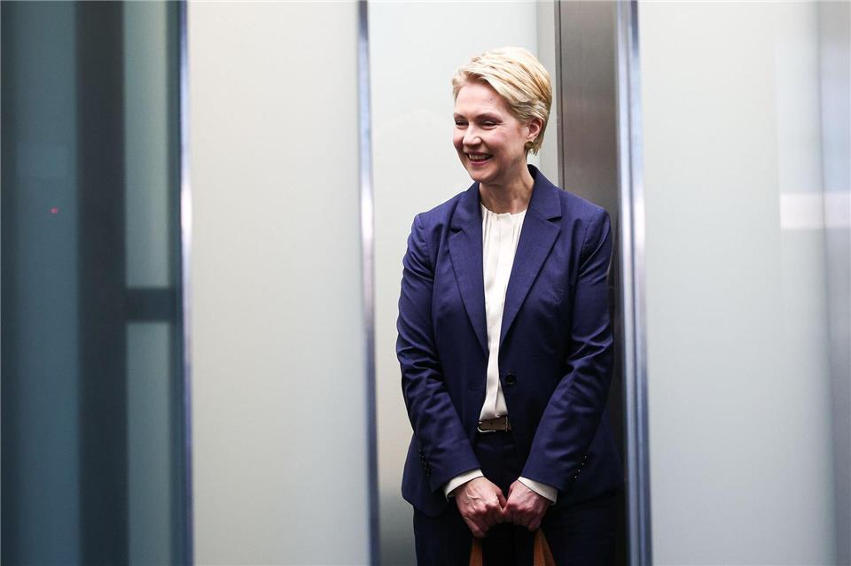 Manuela Schwesig lobt die Ergebnisse der Sondierungsgespräche.Hannes P Albert/dpa