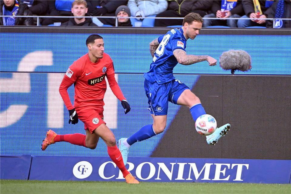 Marcel Franke leistete sich schon im dritten Spiel nacheinander einen Patzer.Uli Deck/dpa