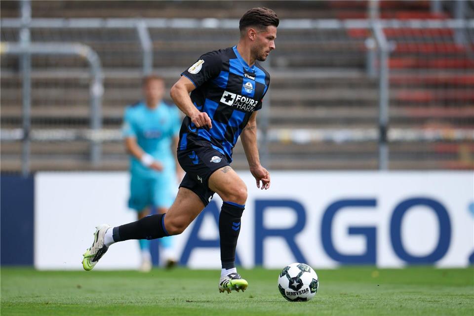 Marcel Hoffmeier soll noch lange in Paderborn spielen.Christoph Reichwein/dpa