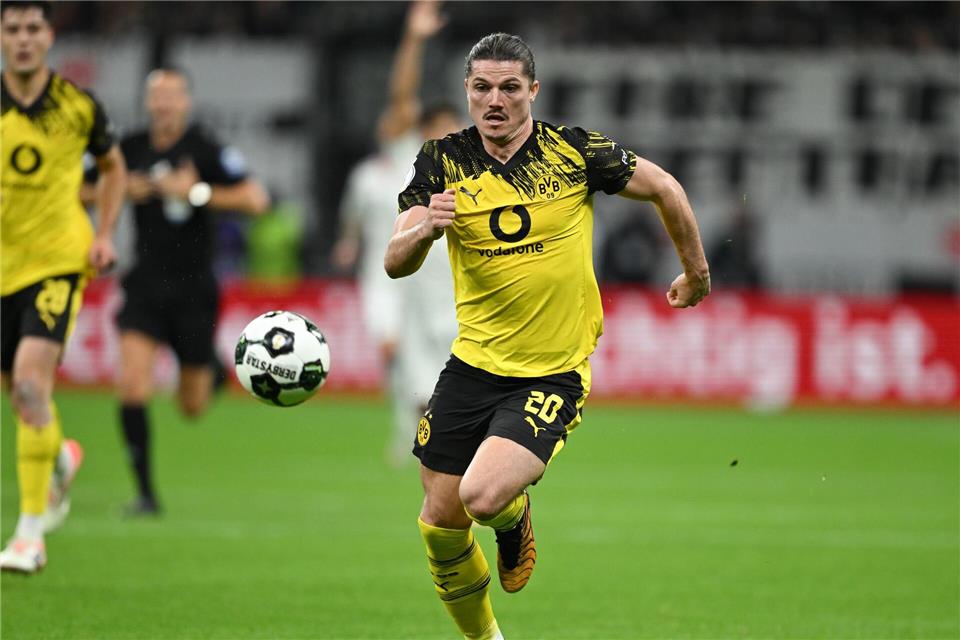 Marcel Sabitzer fehlt dem BVB gegen St. Pauli. (Archivbild)Arne Dedert/dpa