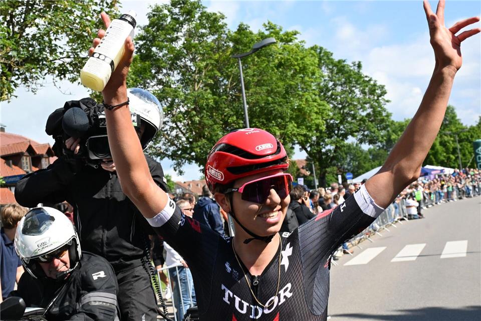 Marco Brenner hat die Polen-Rundfahrt gewonnen. (Archivbild)Bernd Weißbrod/dpa