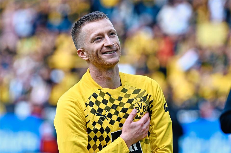 Marco Reus ist in Dortmund als Co-Experte bei DAZN im Einsatz. (Archivbild) Bernd Thissen/dpa