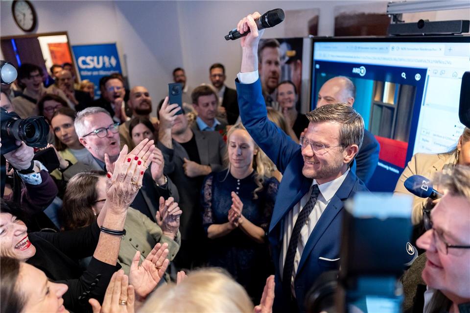 Marcus König von der CSU bleibt Nürnbergs OB.Daniel Karmann/dpa