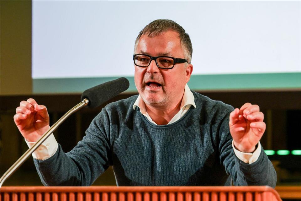 Marek Helsner kandidierte erneut für den Landesvorstand.Focke Strangmann/dpa