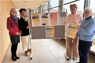 Margarethe Kannengießer, Elisabeth Niermann, Dr. Elke Vieth und Anna-Maria Berg (von links) bereiten derzeit eine Ausstellung über Lebenswege Borkener Frauen vor.