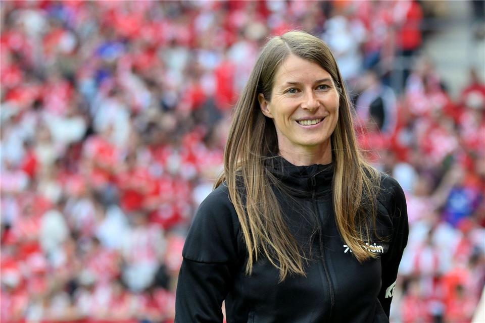Marie-Louise Eta freut sich auf das Heimspiel. (Archivbild)Torsten Silz/dpa