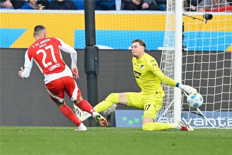 Marin Ljubicic erzielte in seinem ersten Spiel für Union ein Tor. Uwe Anspach/dpa