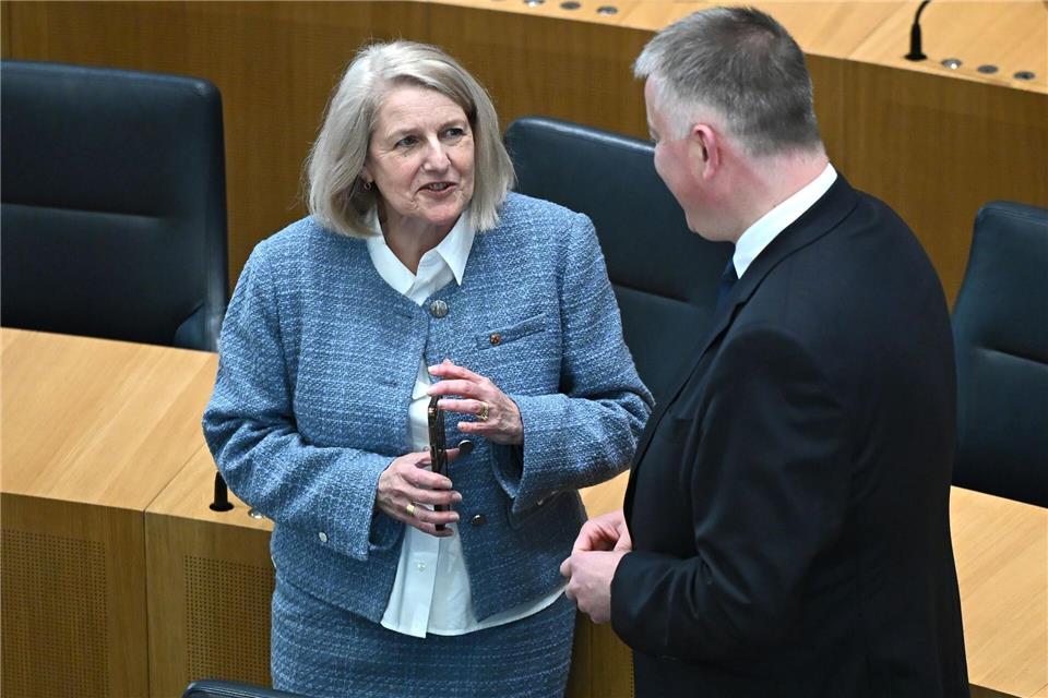 Marion Schneid (CDU) leitet künftig Parlamentssitzungen als Vizepräsidentin. (Archivbild)Jennifer Brückner/dpa