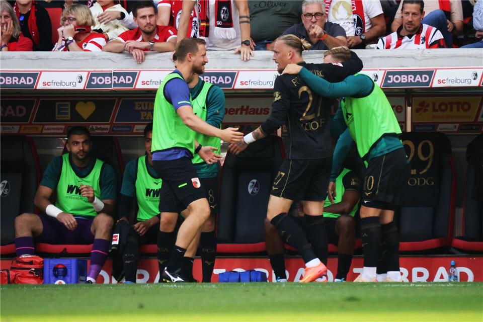 Marius Wolf erzielte das dritte Augsburger Tor.Philipp von Ditfurth/dpa