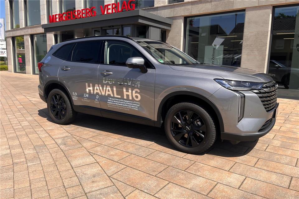 Markanter Auftritt: Der Haval H6 kombiniert robuste SUV-Optik mit eleganten Details.