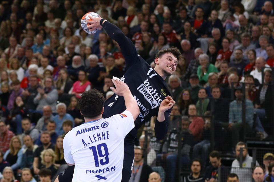 Marko Grgic und die SG Flensburg-Handewitt waren in der European League gefordert. (Archivbild)Michael Hundt/dpa