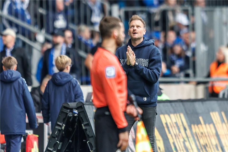 Markus Fiedler ist nicht mehr der Trainer des 1. FC Magdeburg. (Archivbild)Andreas Gora/dpa