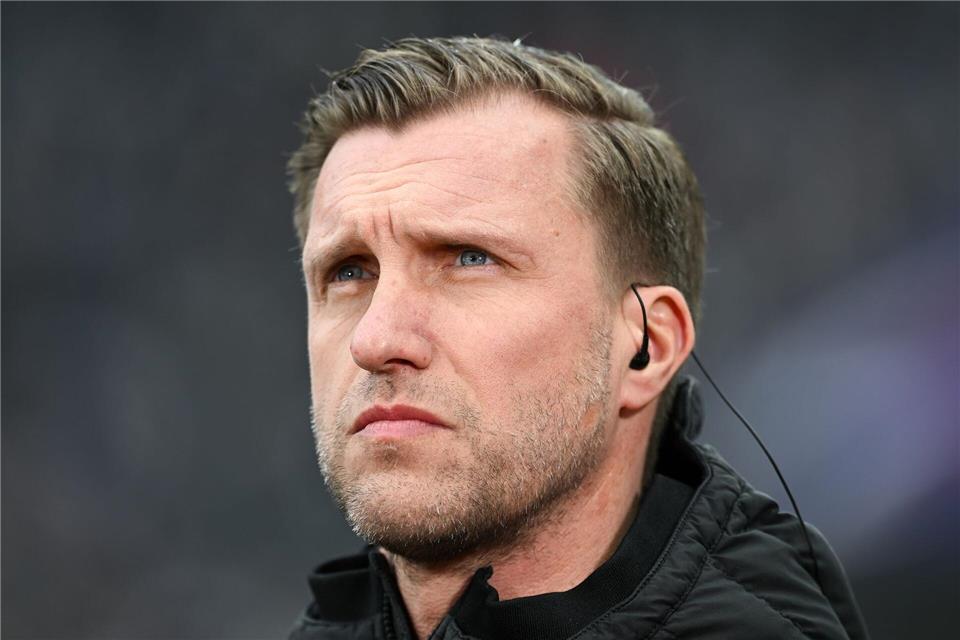 Markus Krösche hat noch einen Vertrag bis 2028 bei Eintracht Frankfurt.Florian Wiegand/dpa