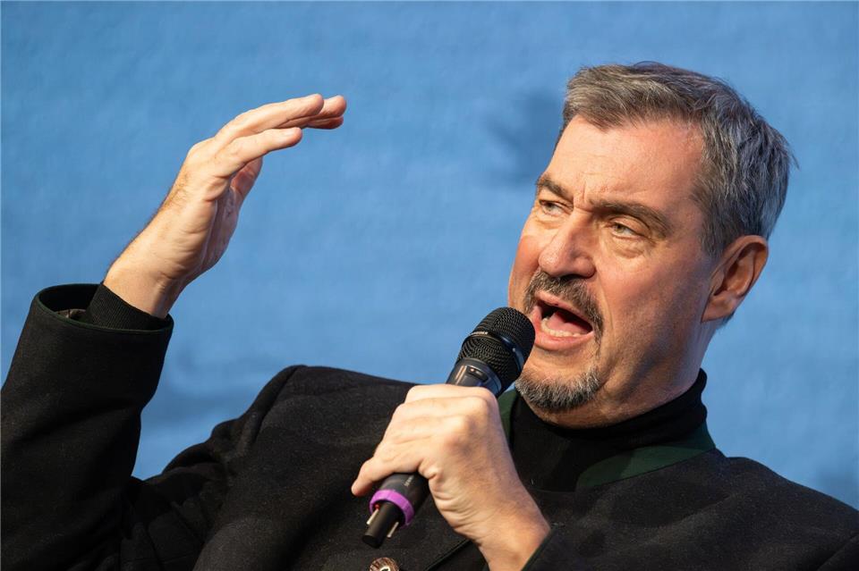 Markus Söder greift die AfD frontal an. (Archivbild)Silas Stein/dpa