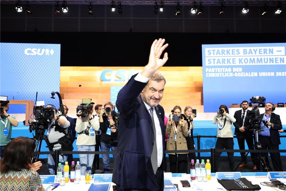 Markus Söder sieht die CSU voll auf Kurs.Karl-Josef Hildenbrand/dpa