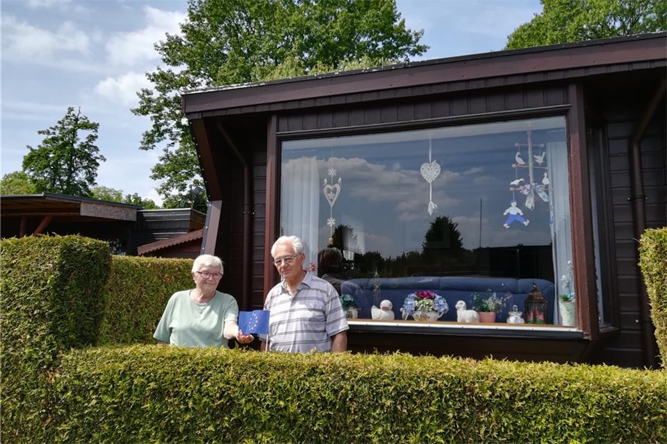 Marlies und Heinz Wilke sind als Grenzgänger natürlich echte EU-Fans.