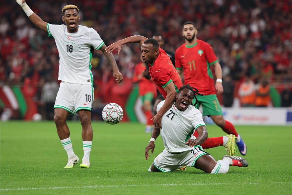 Marokko steht im Endspiel des Afrika Cups.Youssef Loulidi/AP/dpa