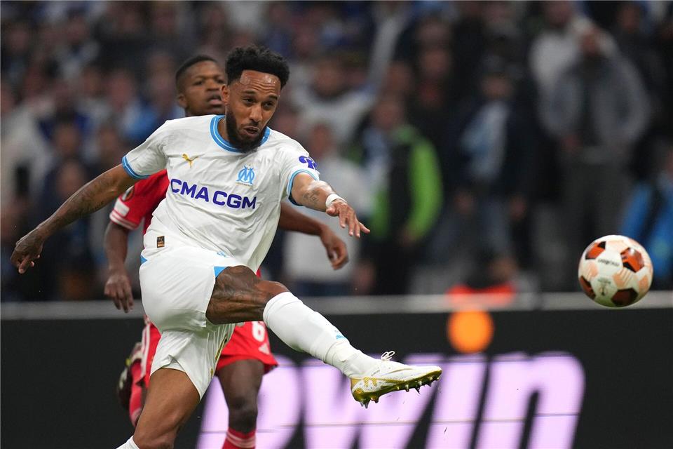Marseilles Pierre-Emerick Aubameyang. (Archivbild)Daniel Cole/AP/dpa