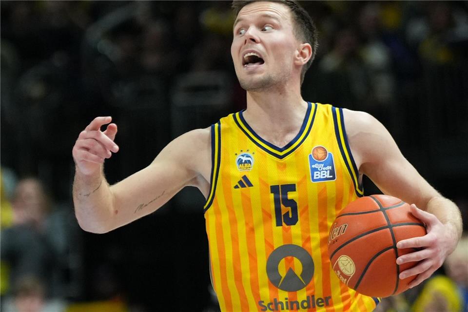 Martin Hermannsson machte für Alba 19 Punkte gegen den MBC. (Archivbild)Soeren Stache/dpa