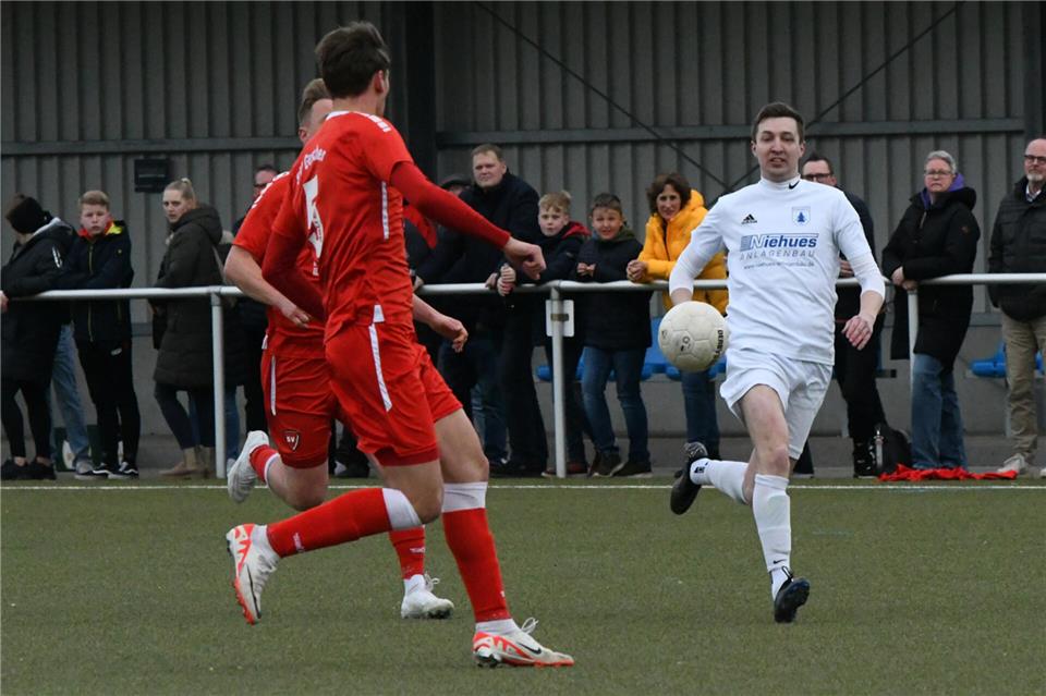 Marvin Teichmann peilt mit dem VfL Ramsdorf am Sonntag den dritten Sieg in 2026 an.