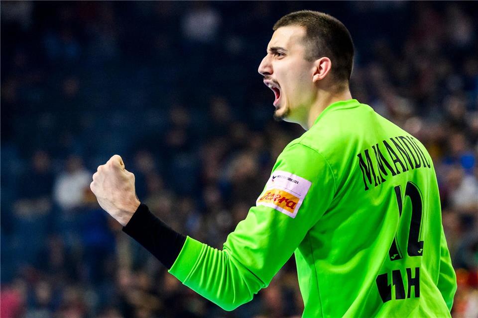 Matej Mandic war mit 11 Paraden starker Rückhalt im SCM-TorTom Weller/dpa