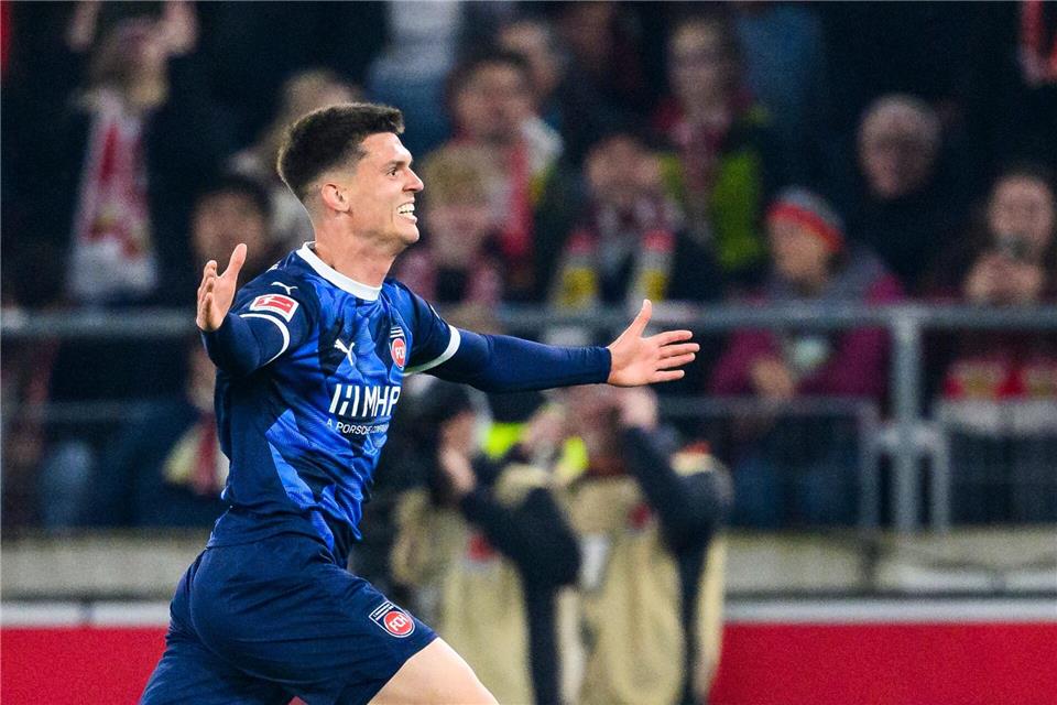 Mathias Honsak erzielte in der Vorsaison das Tor zum Heidenheimer 1:0-Sieg beim VfB.Tom Weller/dpa