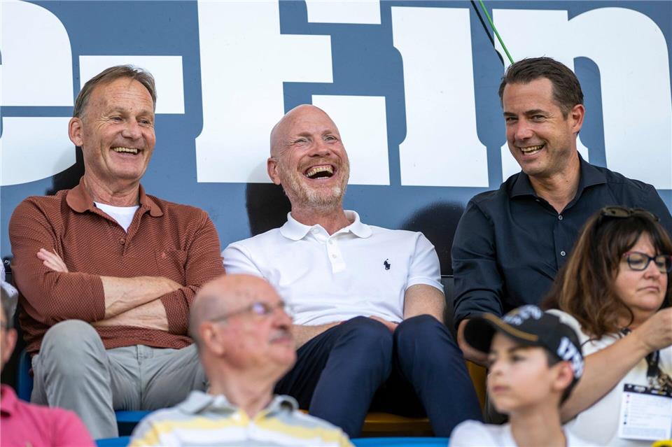 Mathias Sammer (M) dürfte Borussia Dortmund in einer etwas anderen Rolle erhalten bleiben. David Inderlied/dpa