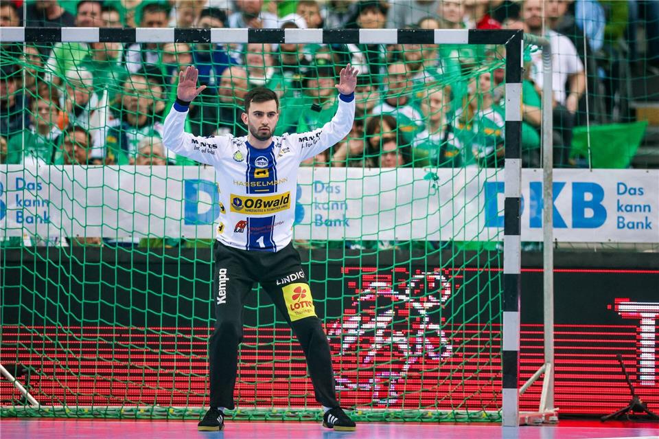 Matija Spikic war auch gegen den HC Erlangen ein starker Rückhalt. (Archivbild)Jan Woitas/dpa