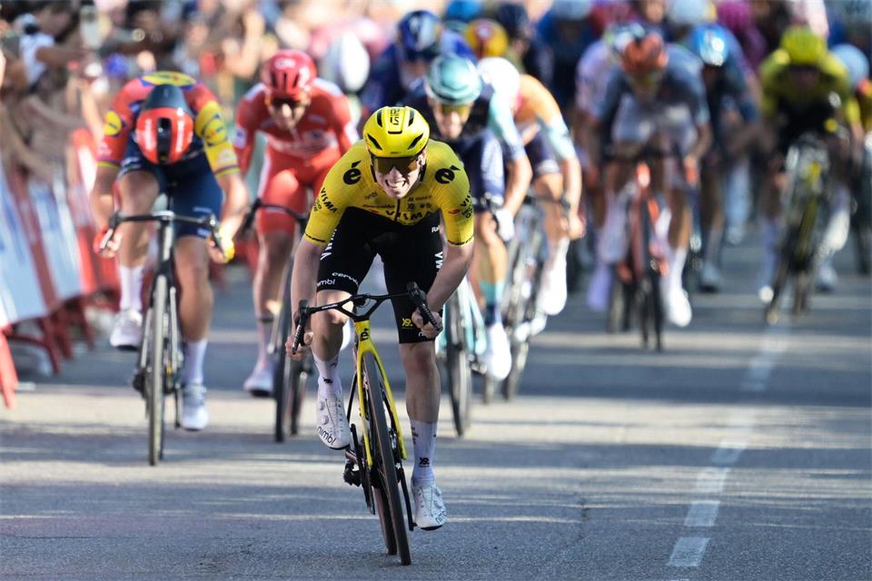 Matthew Brennan feierte bereits seinen fünften Etappensieg bei der diesjährigen Vuelta. (Archivfoto)Philippe Magoni/AP/dpa