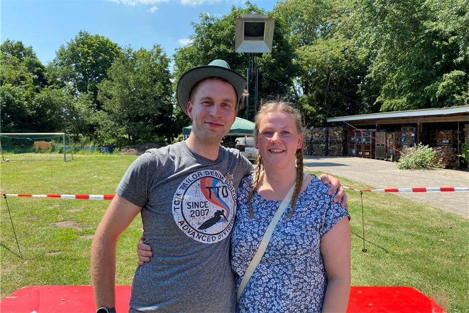 Matthis Borchers und Verena Feldhaus bilden das neue Homeraner Königspaar. 