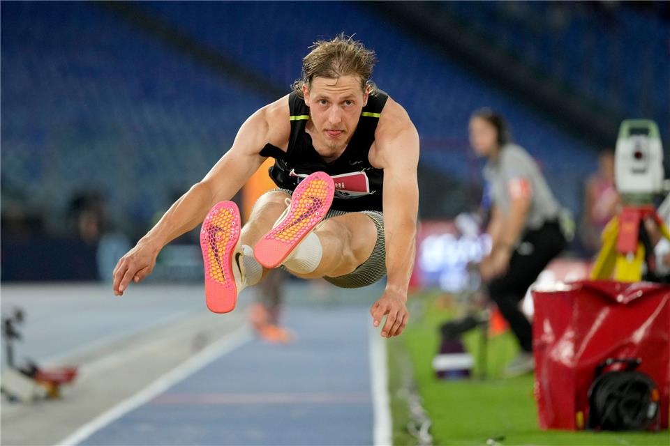Max Heß landete beim Leichtathletik-Meeting in Rom auf dem zweiten Rang.