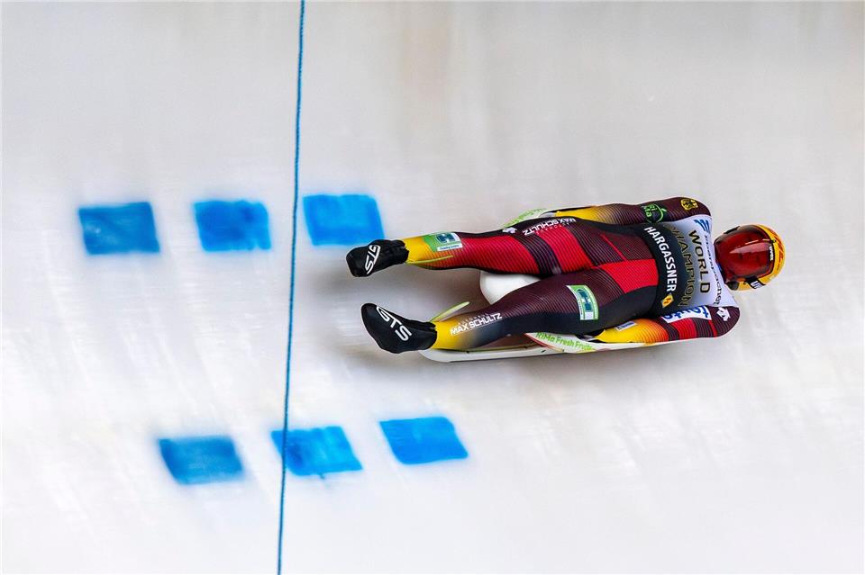 Max Langenhan sicherte sich bei seinem Debüt in Park City nervenstark Platz zwei.David Inderlied/dpa