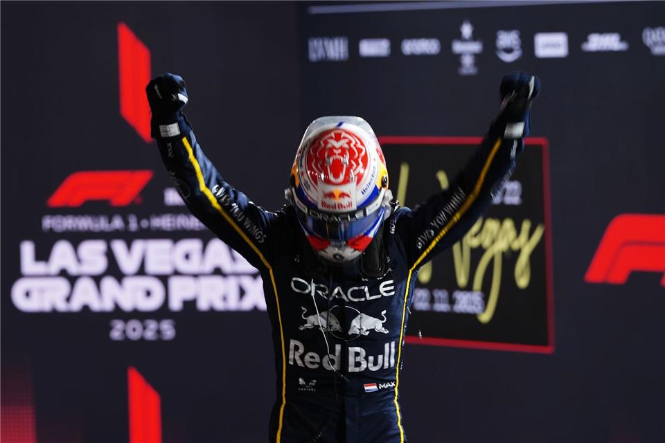 Max Verstappen siegt in Las Vegas – der Weltmeister jubelt erneutEric Gay/AP/dpa