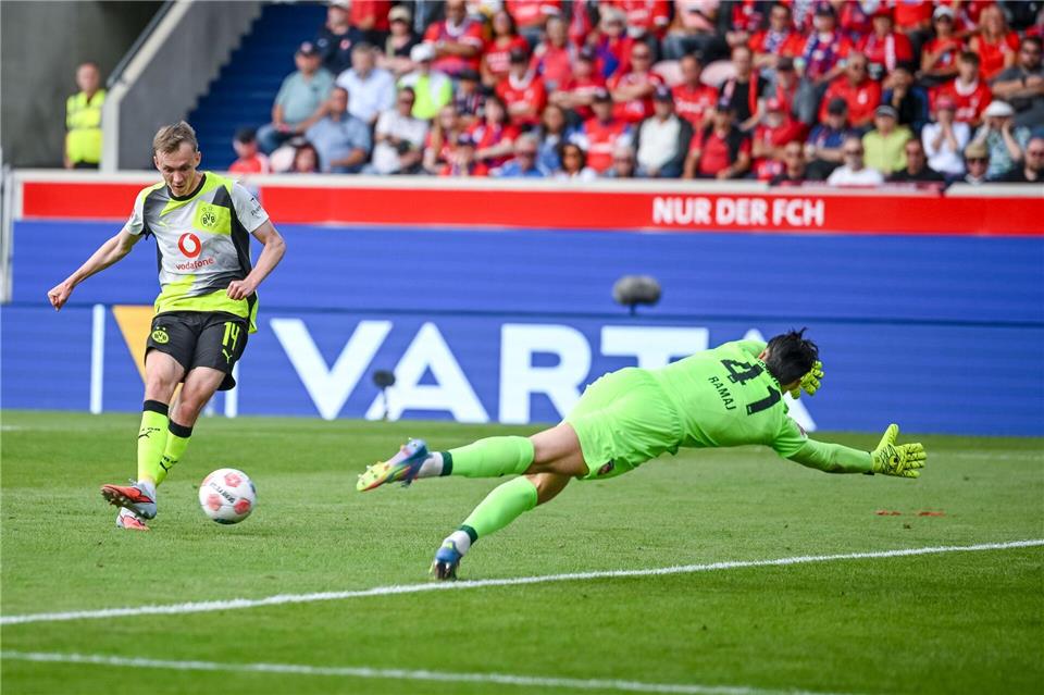 Härtetest in Turin: Wie weit ist der BVB wirklich? Maximilian Beier wird in Dortmund immer wichtiger.Harry Langer/dpa