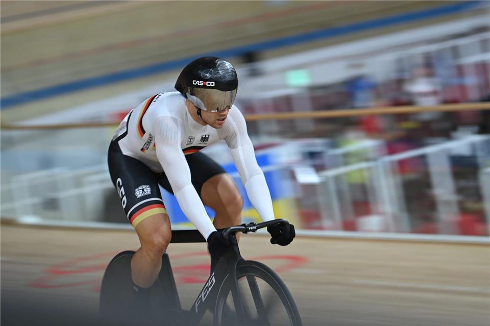 Maximilian Levy will es bei den Berliner Sixdays noch einmal wissen (Archivbild)Sebastian Gollnow/dpa