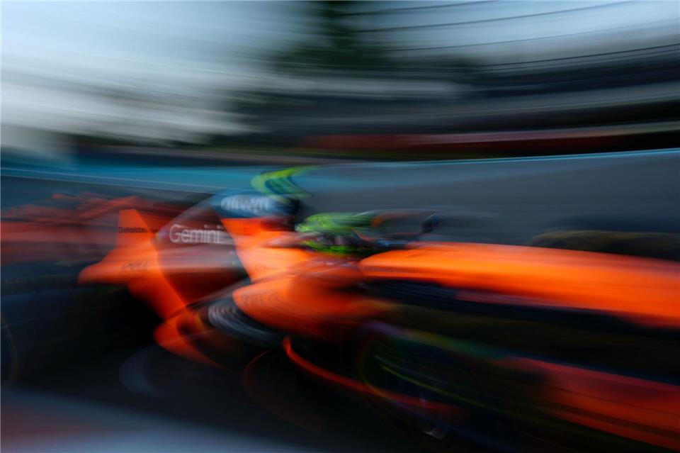 McLaren-Pilot Lando Norris beim Sprint-Qualifying in Miami.Bradley Collyer/PA Wire/dpa
