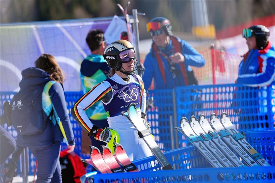 Medaillen-Traum geplatzt: Lena Dürr war sichtlich enttäuscht.Michael Kappeler/dpa