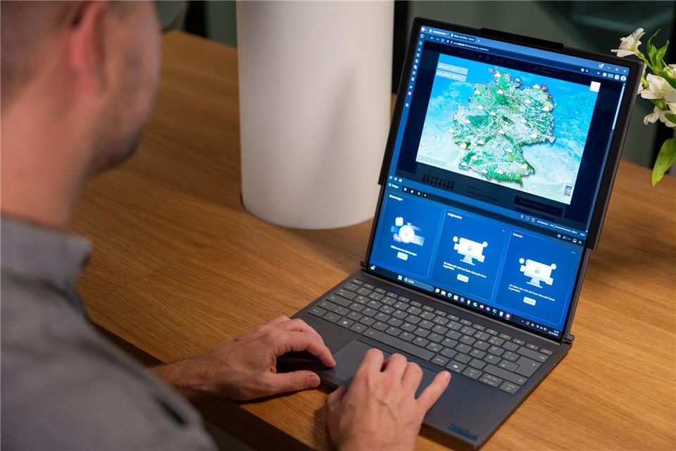 Mehr Platz: Unten könnte man sich ein paar Widgets parken - oder das E-Mail-Programm.Nico Tapia/dpa-tmn