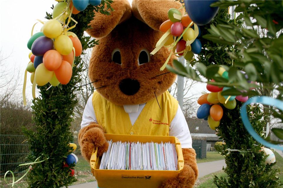 Mehr als 50.000 Briefe haben den Osterhasen dieses Jahr erreicht. (Archivbild)Kai Moorschlatt/dpa