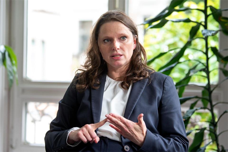 Melanie Leonhard führt seit März 2018 die Hamburger SPD. Daniel Bockwoldt/dpa