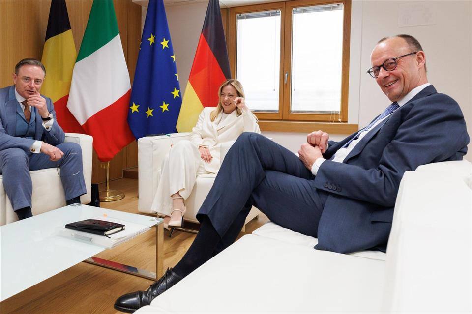 Meloni, Merz und De Wever treffen sich zum EU-Gipfelauftakt in BrüsselBenoit Doppagne/Belga/dpa