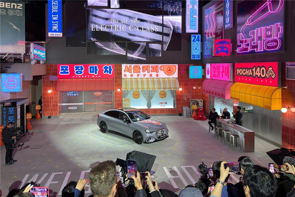 Mercedes hat in Seoul die elektrische C-Klasse präsentiert.Thomas Geiger/dpa-tmn