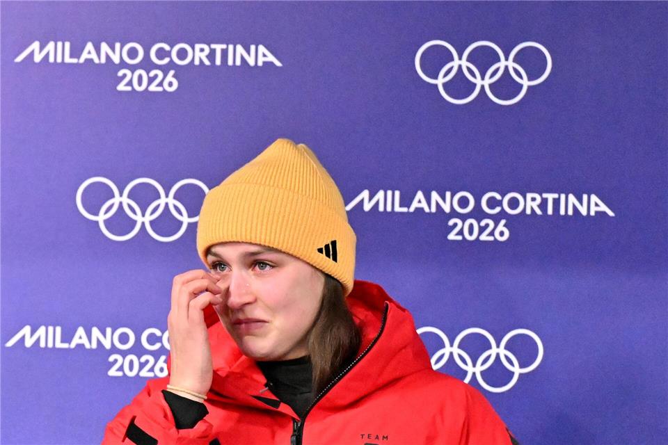 Merle Fräbel war nach der verpassten Medaille tief enttäuscht.Robert Michael/dpa