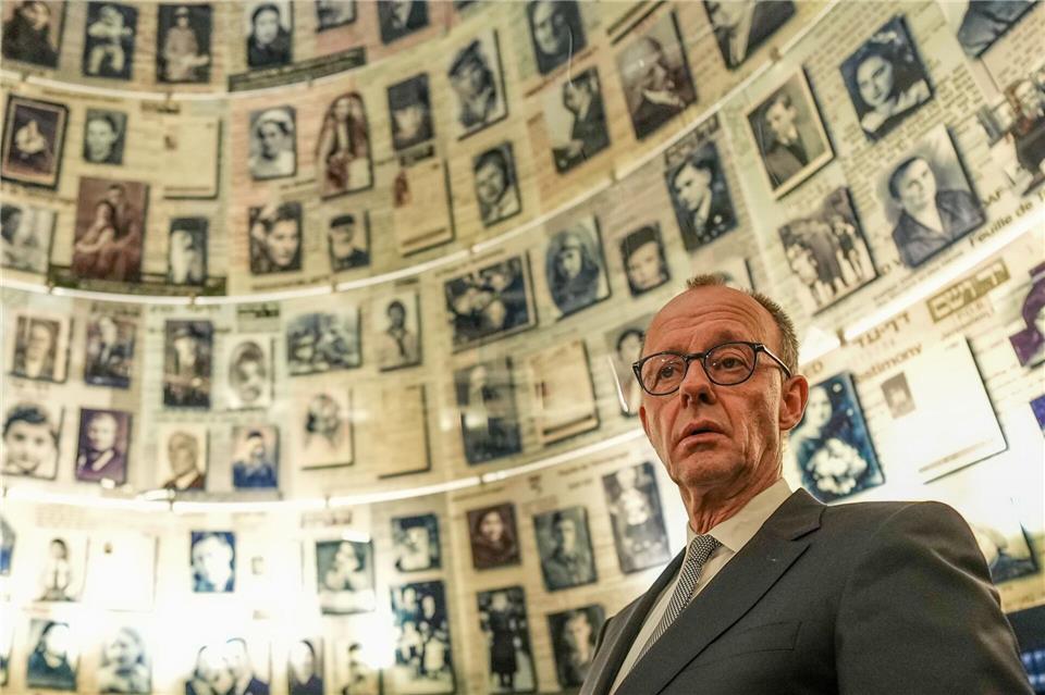 Merz besucht die Holocaust-Gedenkstätte Yad VashemMichael Kappeler/dpa