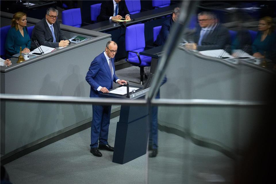 Merz gibt den Europäern Hausaufgaben auf.Bernd von Jutrczenka/dpa