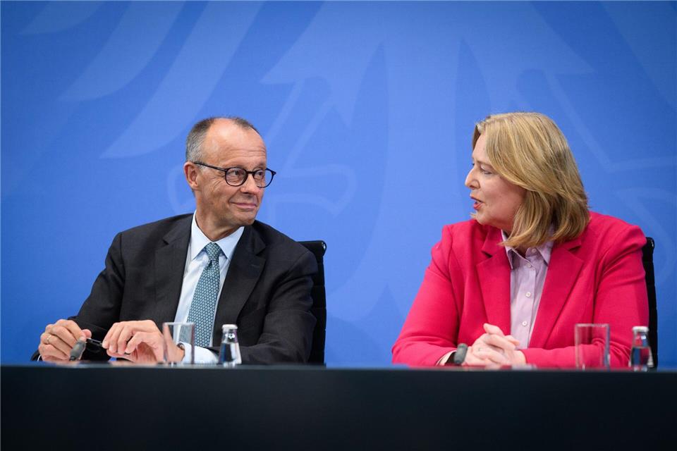 Merz und Bas haben sich nach den Auseinandersetzungen der letzten Tage versöhnt.Bernd von Jutrczenka/dpa