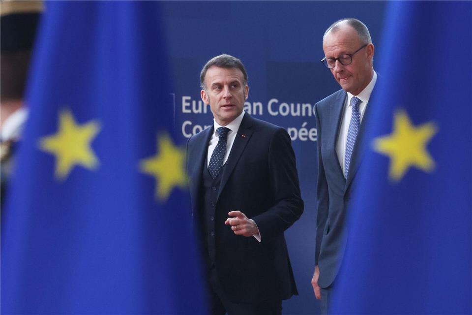 Merz und Macron beim EU-Gipfel in BrüsselOmar Havana/AP/dpa