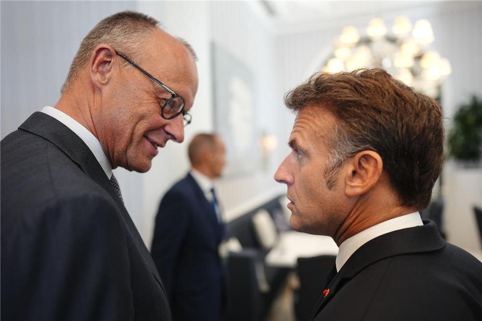 Merz und Macron starten beim EU-Westbalkan-Gipfel eine gemeinsame Initiative.Kay Nietfeld/dpa